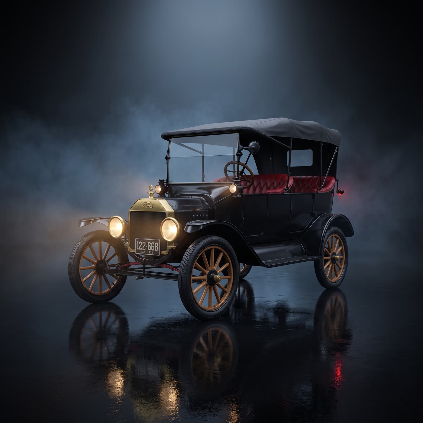 A vintage Ford Model T picture car